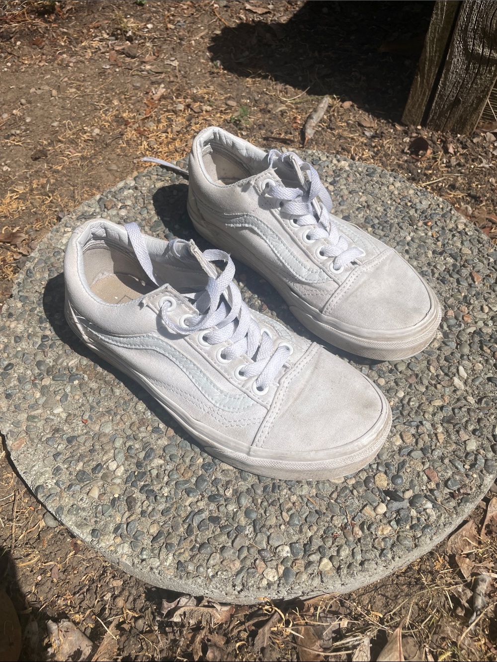 Vans White Low Top Sneakers